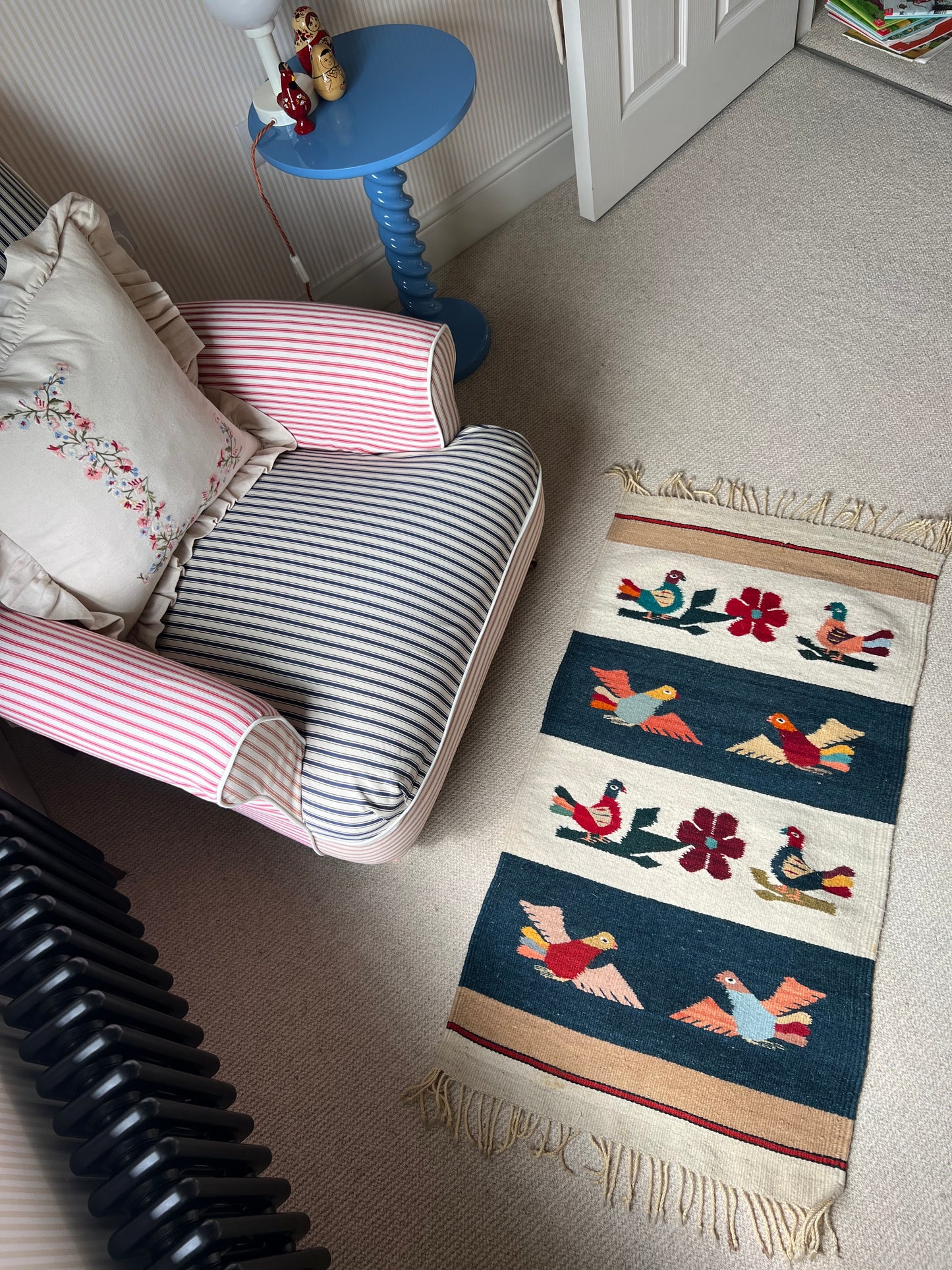 Vintage Mexican Birds Rug